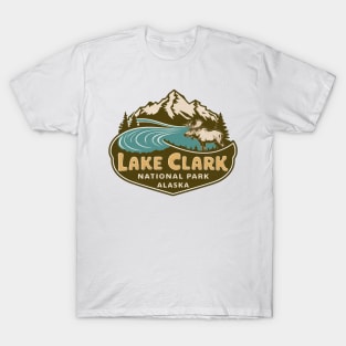 Lake Clark National Park Vintage Emblem T-Shirt